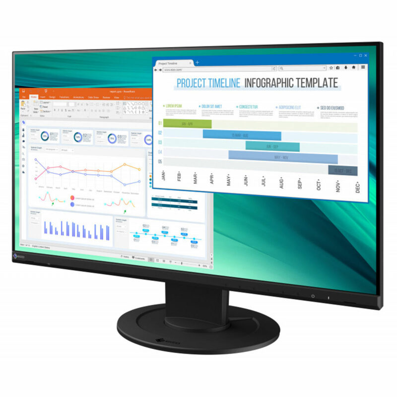 EIZO FlexScan EV2460-BK LED display 23.8" 1920 x 1080 pixels Full HD Noir – Image 2