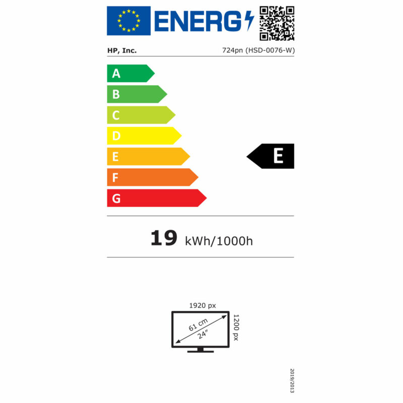 HP Series 7 Pro 24" WUXGA Monitor - 724pn – Image 2