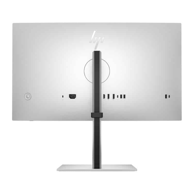 Vue arrière d'un moniteur avec ports visibles.