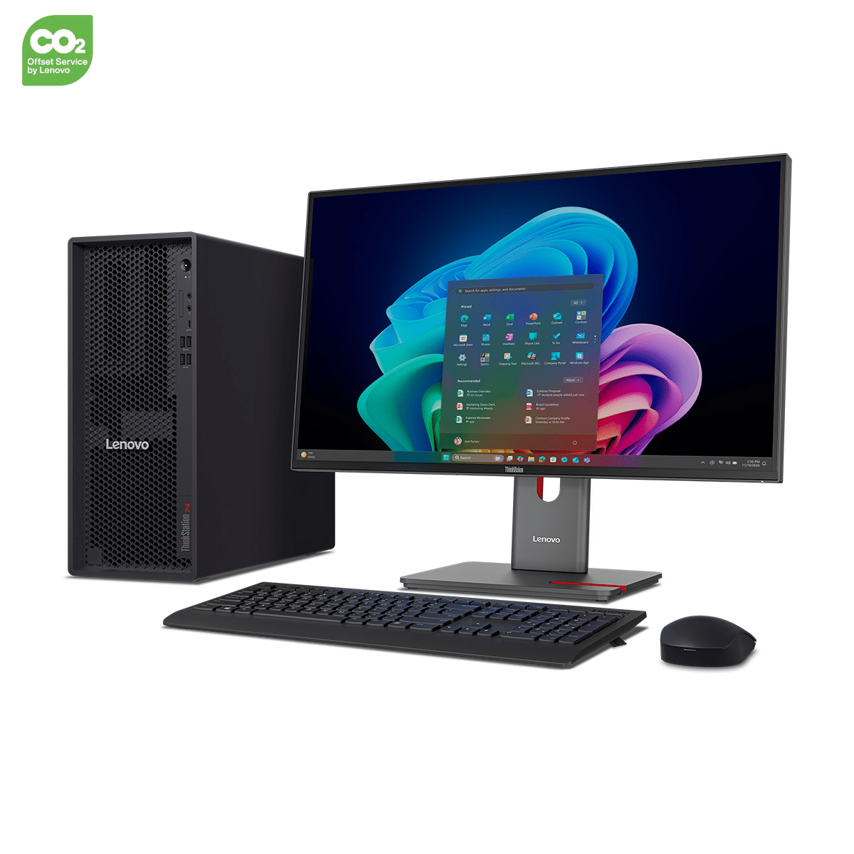 PC ThinkStation P4, Windows 11 Pro, AMD Ryzen™ PRO, 64 Go, RTX 5070 – Image 2